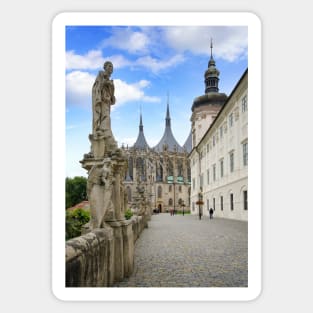 Church of Saint Barbara at Kutna Hora, Czech Republic Sticker